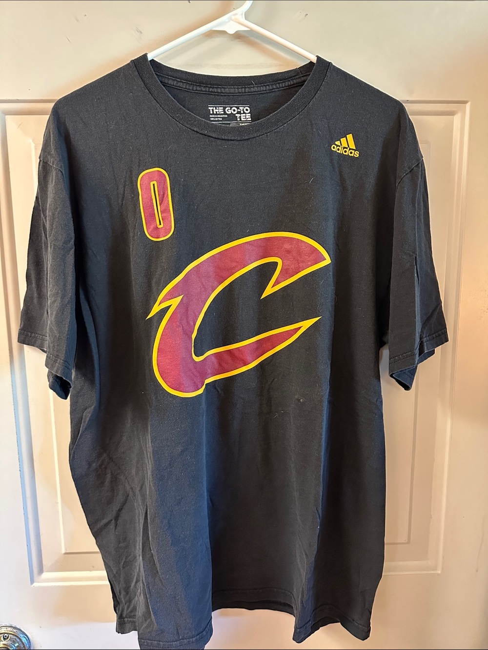 adidas Black Tee with Maroon and Gold Cavaliers C